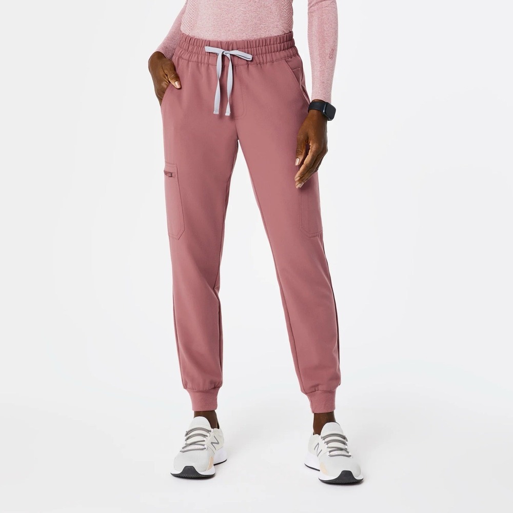 FIGS Zamora High Waisted Jogger Scrub Pants Mauve XS Medical Cargo Athleisure - Picture 1 of 8